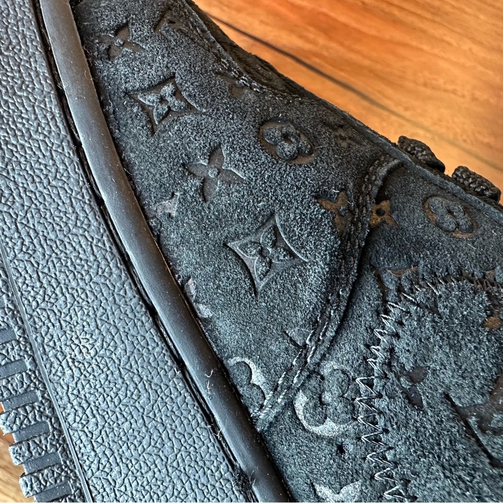Louis Vuitton x Nike Air Force 1 Black 8.5 - Picture 15 of 16